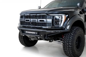 Ford F-150 Raptor Bumper - Front - Addictive Desert Designs - Phantom - Hammer Black with Satin Black Panels - `21-`23